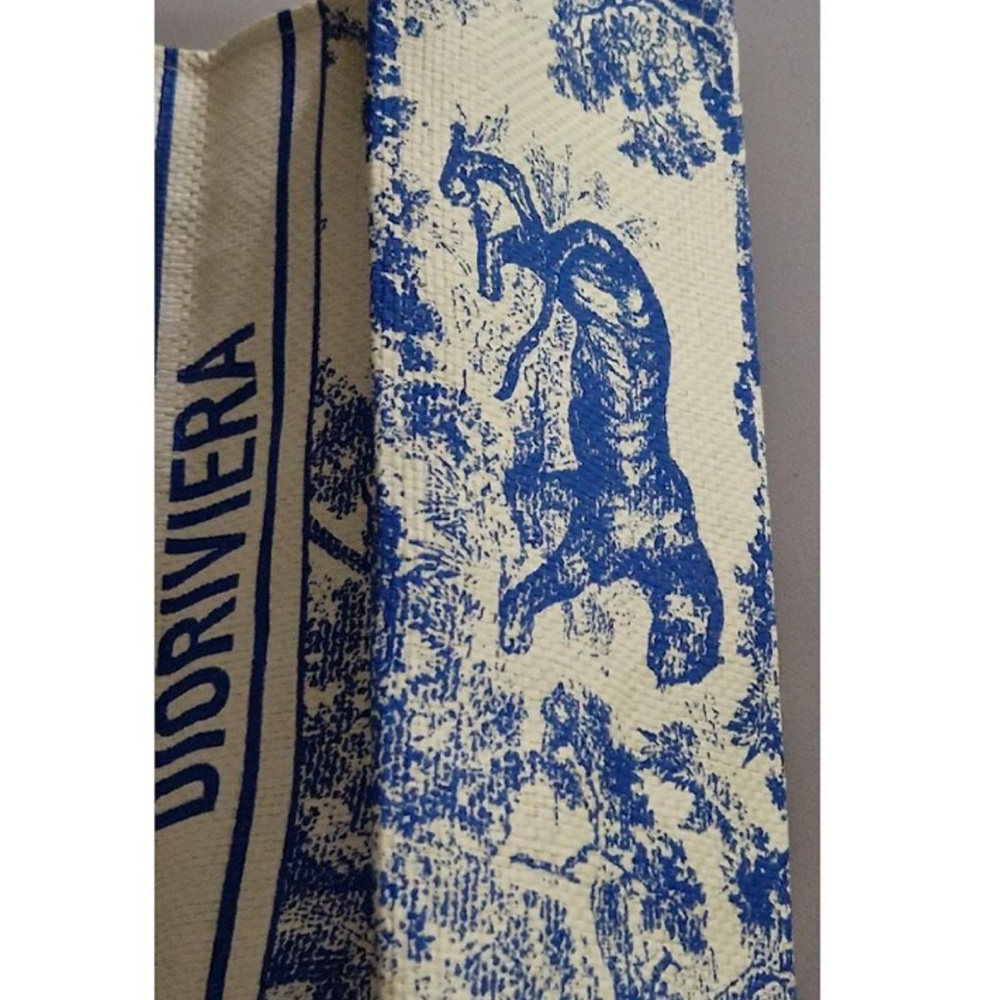 Dior Blue and Cream Tote Bag - Picture 3 of 8